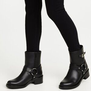 Universal Thread Women’s Black Connor Harness Buckle Ankle Boots | Size 9.5
